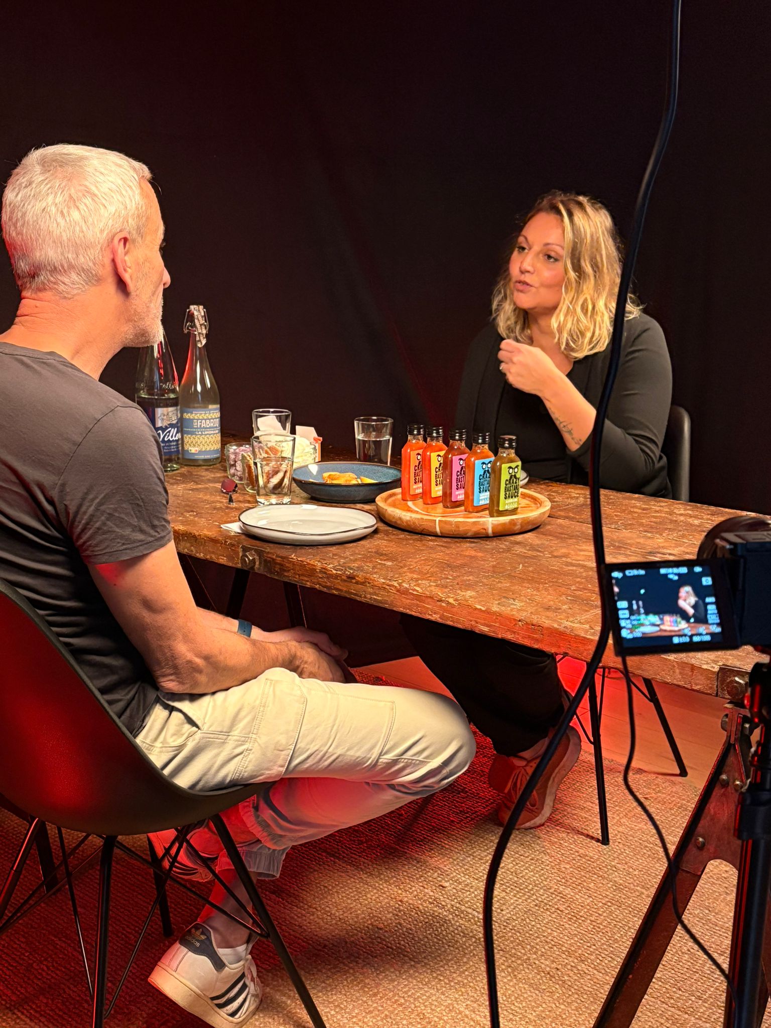 Photo backstage tournage vidéo Pipo & Lola